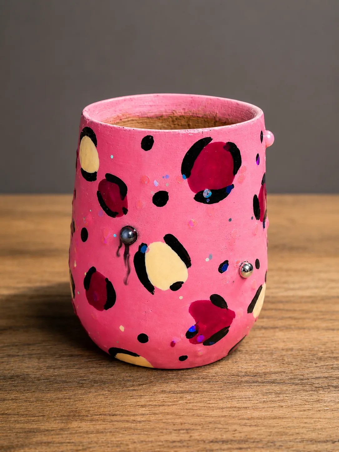 Mate Pera de Algarrobo Rosa Chicle ElyVentas